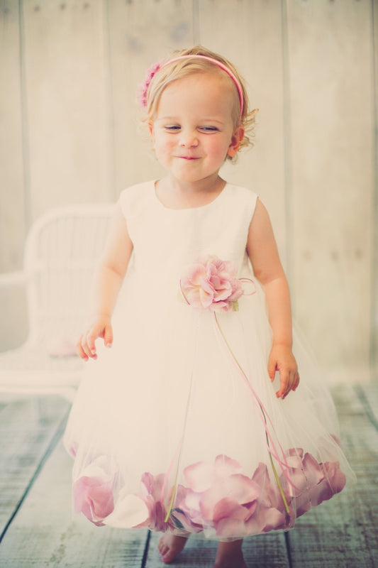 Classics Petal Baby Girls Dress ivory blush Canada live girl