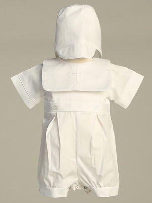 Embroidered Cross Sailor Collar Boys Romper Cotton Mix Baptism Canada