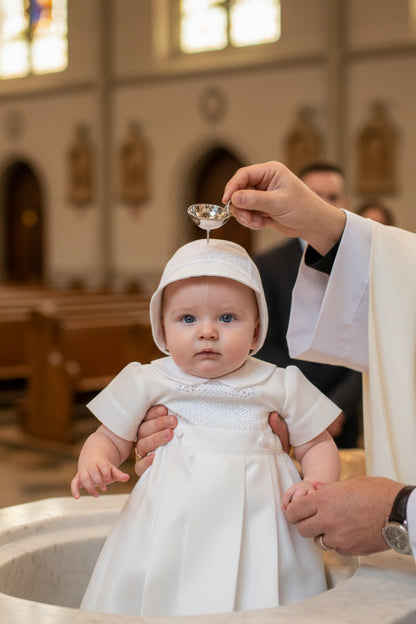Embroidered Lace Front Detachable Gown Baptism Christening Canada 2