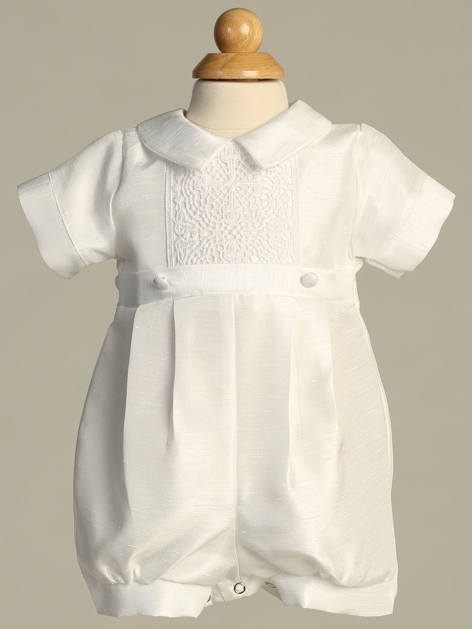Embroidered Lace Front Detachable Gown Baptism Christening Canada
Romper