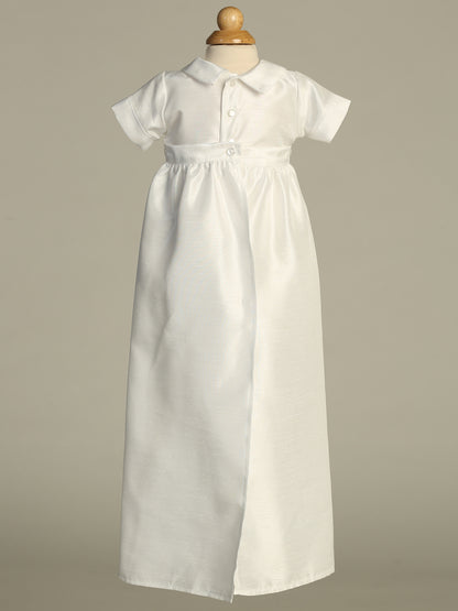 Embroidered Lace Front Detachable Gown Baptism Christening Canada Romper back