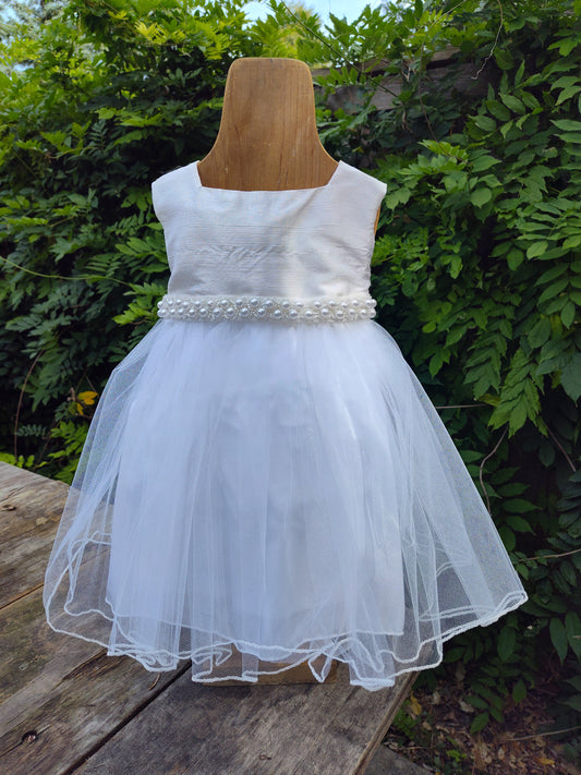 Raw Silk Top Baby Dress