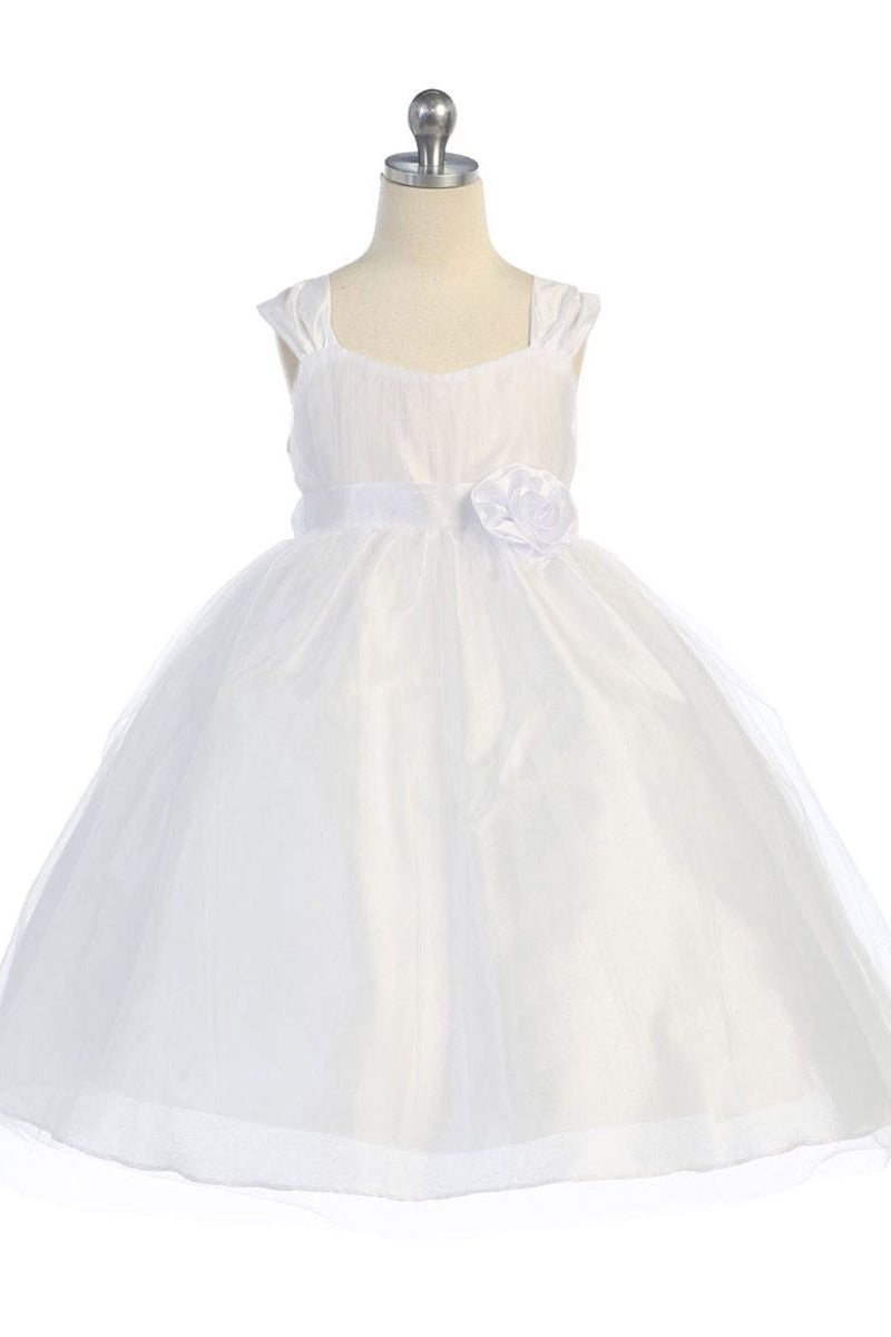 Fancy Allover Soft Tulle Overlay Formal Girls Dress Multi Colours Canada close