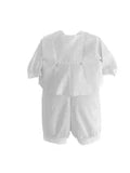 Fancy Baptism Christening Romper With Double Vest Overlay Canada