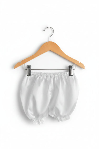 Fancy Embellished Short Baptism Christening Dress White Canada bloomer