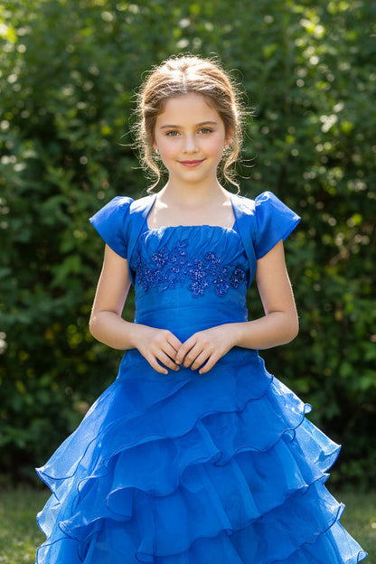Fancy Flamingo Girls Formal First Communion Gown Royal Canada