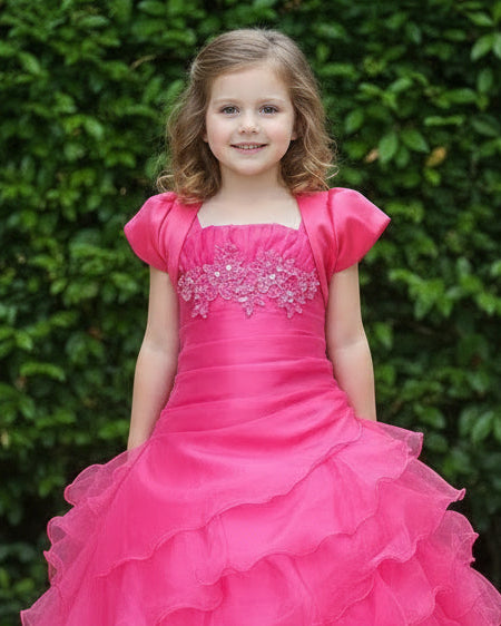 Fancy Flamingo Girls Formal Long Gown Fuchsia Canada