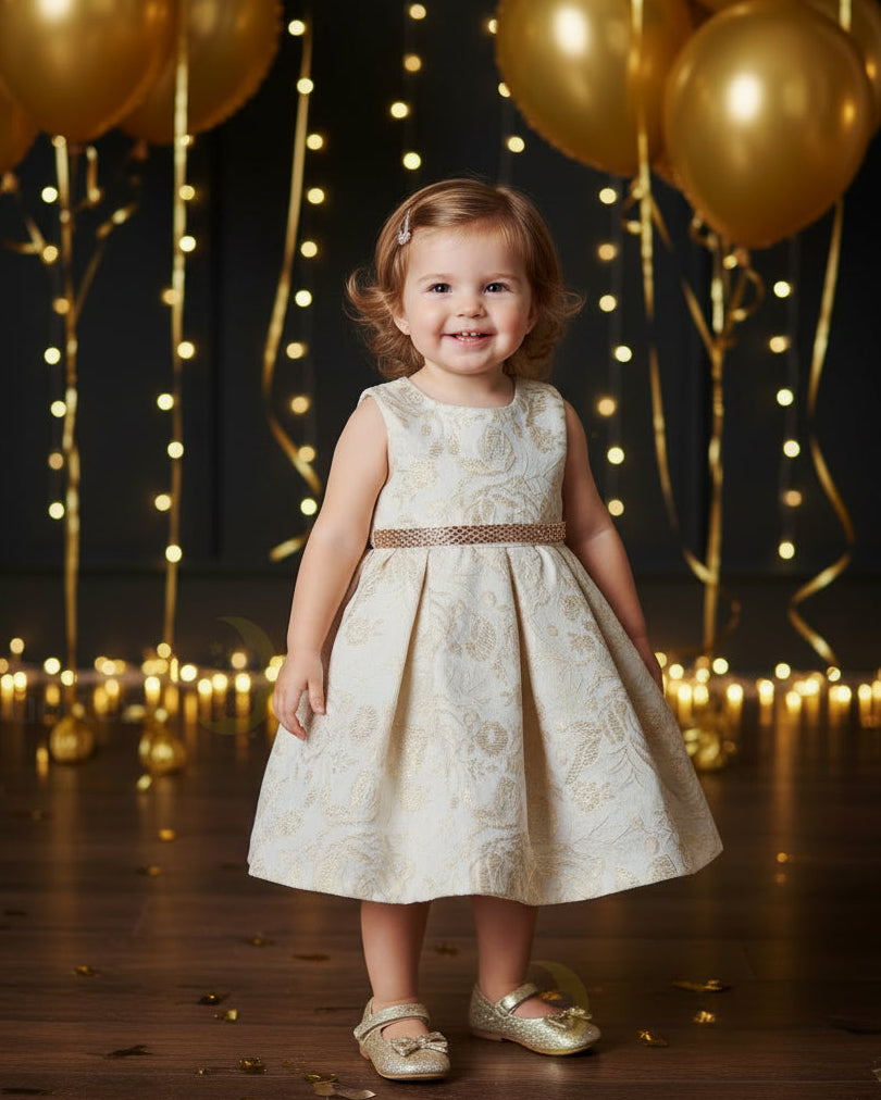 Fancy Jaccard Box Pleat Girls Holiday Dress Multi Colour Canada – Grandma's Little Darlings