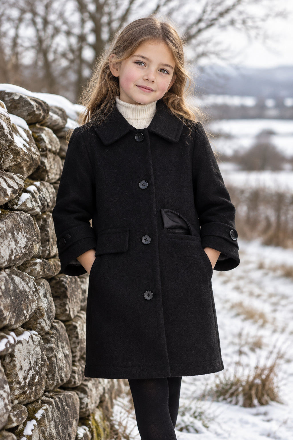 Girls Dress Jacket Removable Fur Trim Red Black Canada
