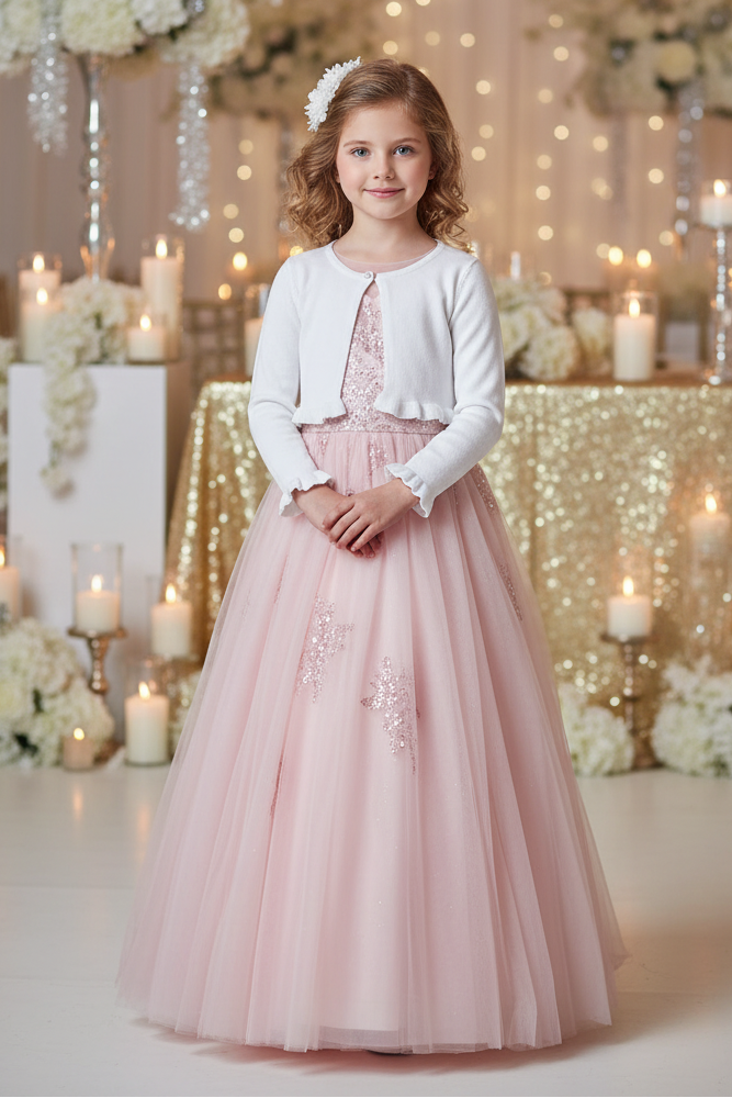 Girls Knitted Ruffle Bolero
white Canada 2