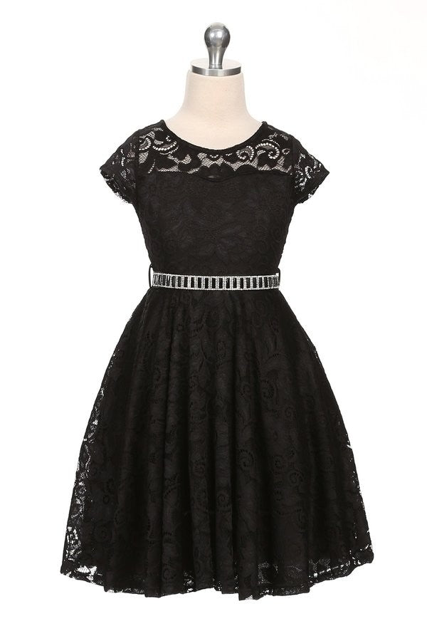Girls Lace Party Dress Multi Colour Canada black