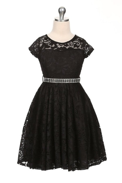 Girls Lace Party Dress Multi Colour Canada black