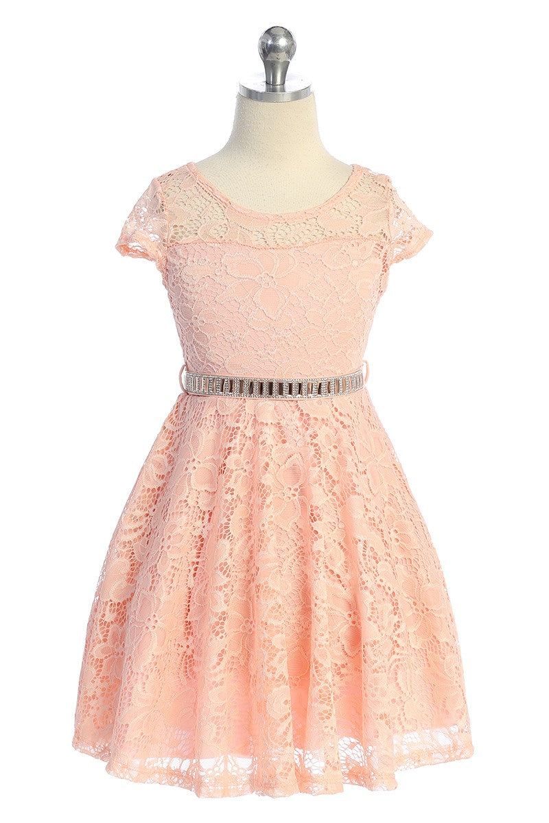 Girls Lace Party Dress Multi Colour Canada blush