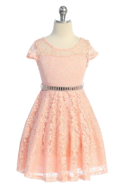 Girls Lace Party Dress Multi Colour Canada blush