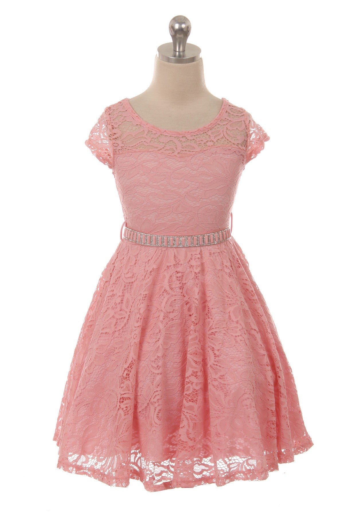 Girls Lace Party Dress Multi Colour Canada pink