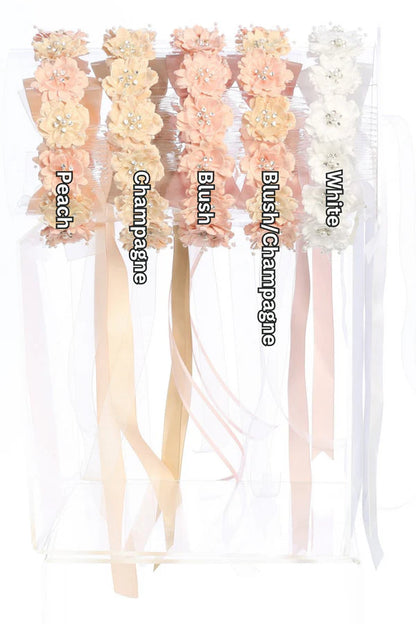 Floral Head Wreath With Satin Bow Girls Canada