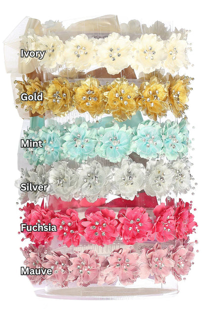 Floral Head Wreath With Satin Bow Girls Canada
