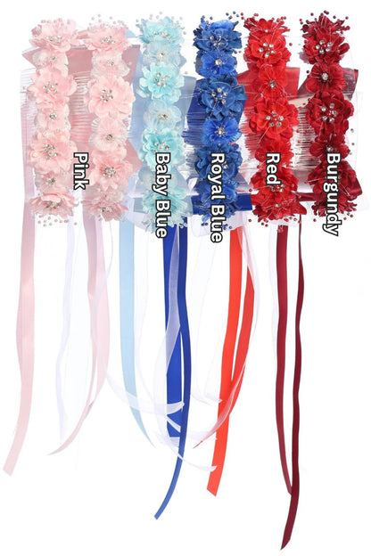 Floral Head Wreath With Satin Bow Girls Canada