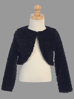 LITO Girls Cuddle Fur Bolero Black Canada