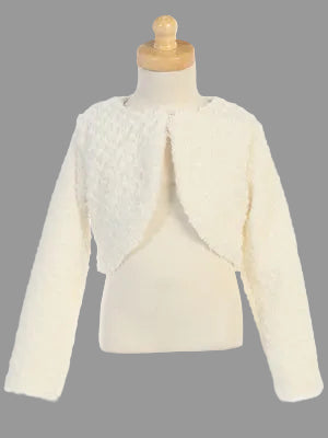 LITO Girls Cuddle Fur Bolero Ivory Canada