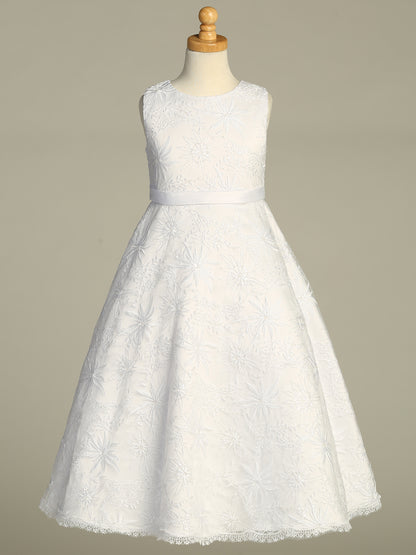 Lovely Embroidered A-Line White Girls Dress Plus Size Canada