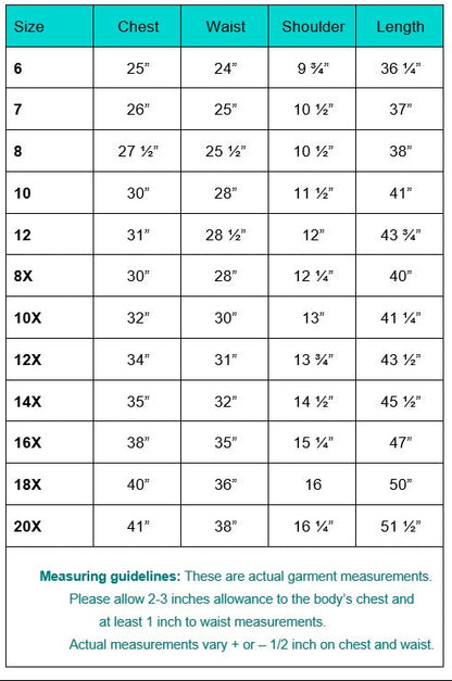 Lovely Embroidered A-Line White Girls Dress Plus Size Canada size chart