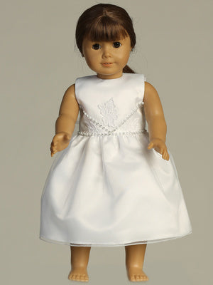 Lovely Embroidered A Line Girls White Dress Plus Size Canada - doll