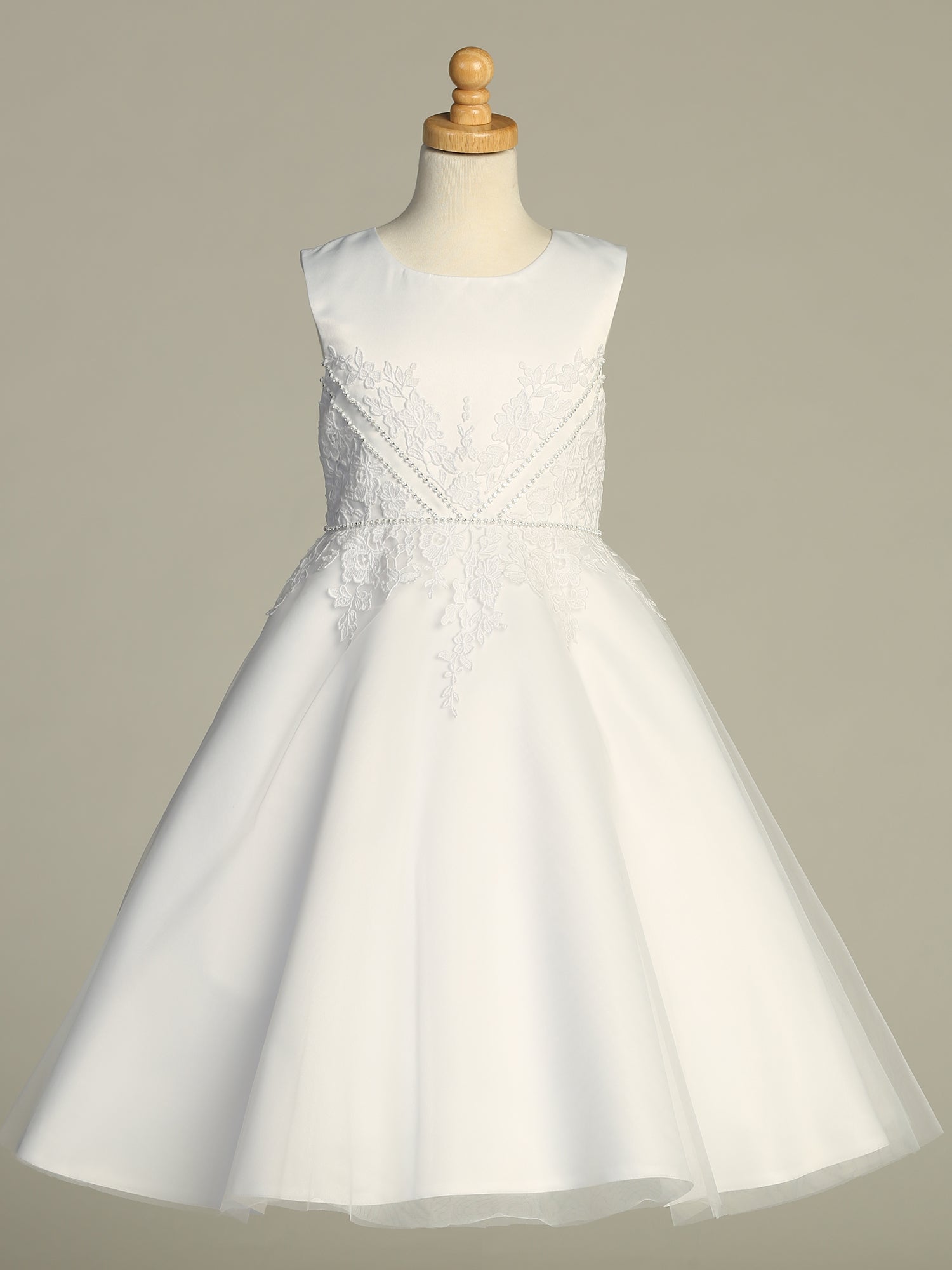 Lovely Embroidered A Line Girls White Dress Plus Size Canada - mannequin