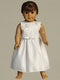 Lovely Embroidered Tulle With Bow White Girls Dress Plus Size Canada doll