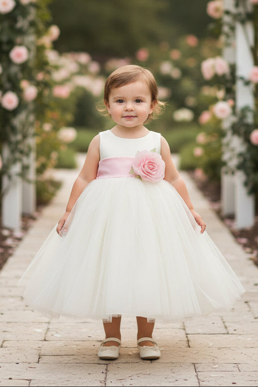 Lovely Full Layered Tulle Girls Dress To Customise Canada  ivory live