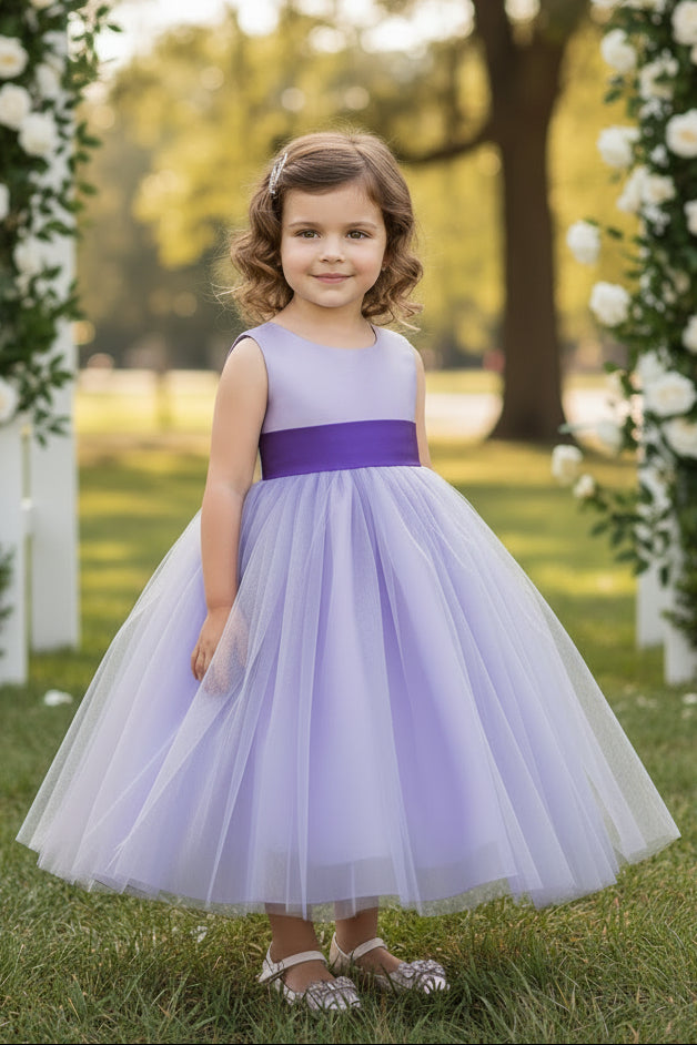 Lovely Full Layered Tulle Girls Dress To Customise Canada  lilac live