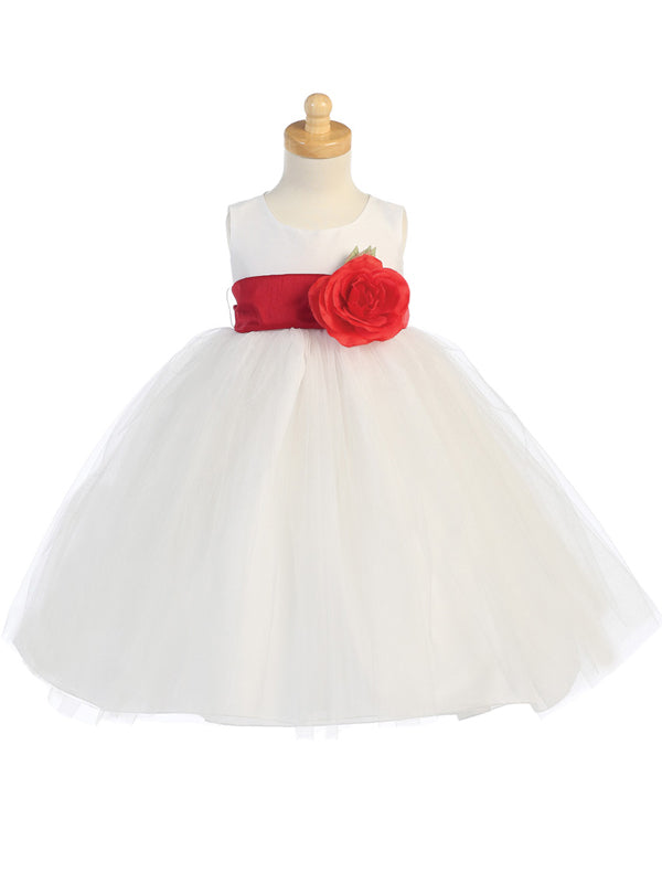 Lovely Full Layered Tulle Girls Dress To Customise Canada white red