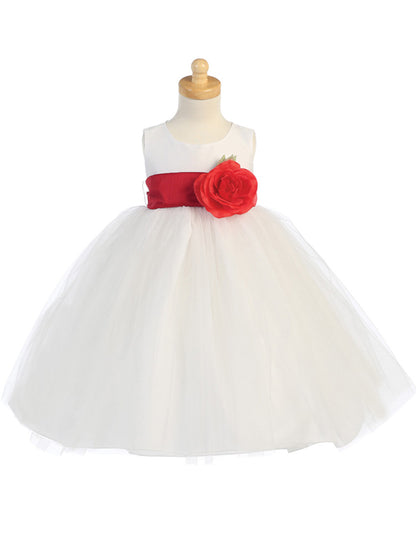 Lovely Full Layered Tulle Girls Dress To Customise Canada white red