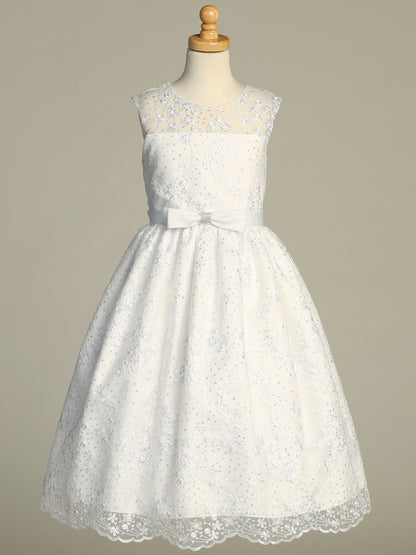 Lovely Sweetheart Top  Embroidered White Girls Dress Plus Size Canada mannequin