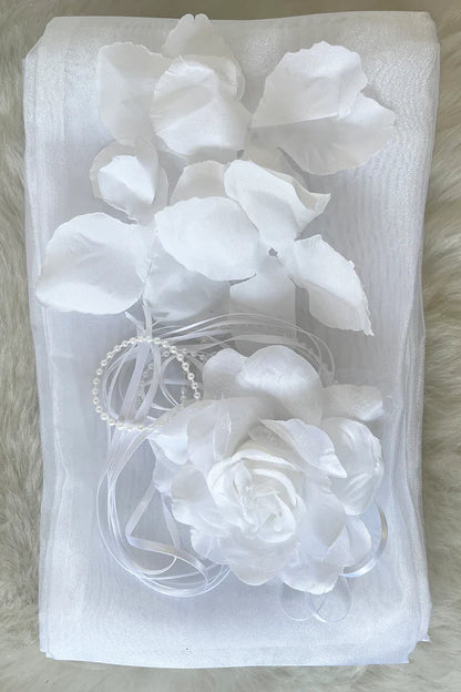 Organza Petal Set White