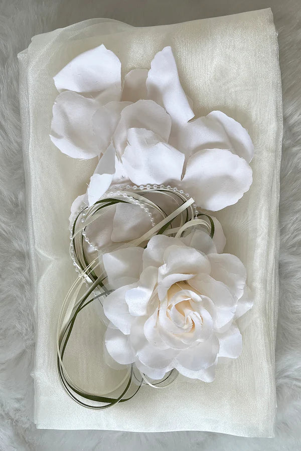 Organza Sash Petal Set Ivory
