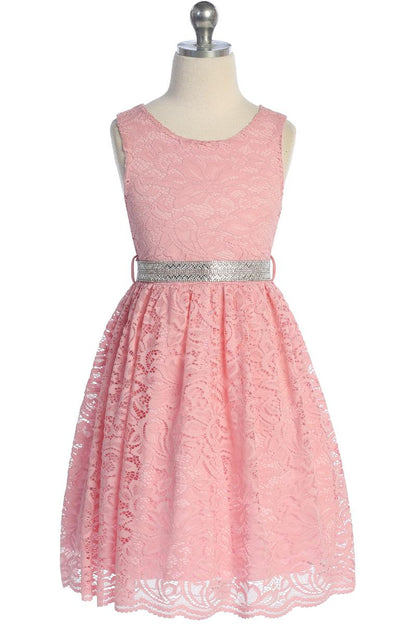 Plus Size Lace Girls Party Dress Multi Colour Canada rose