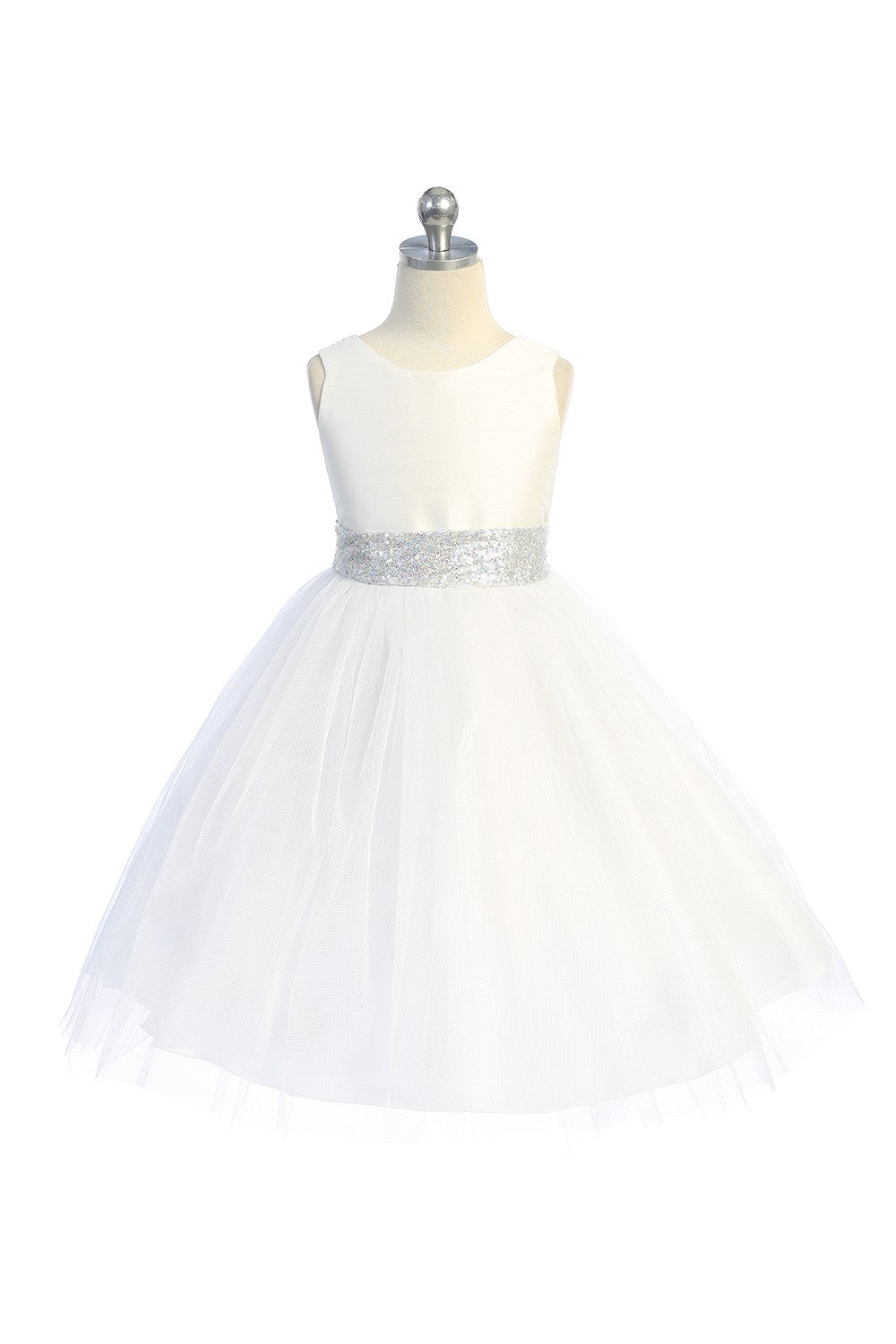 Sequined V Back Bow Girls Plus Size Fancy Party Dress. Shop Canada for plus size girls fancy dresses, girls formal dress and frocks greater Toronto area Canada.