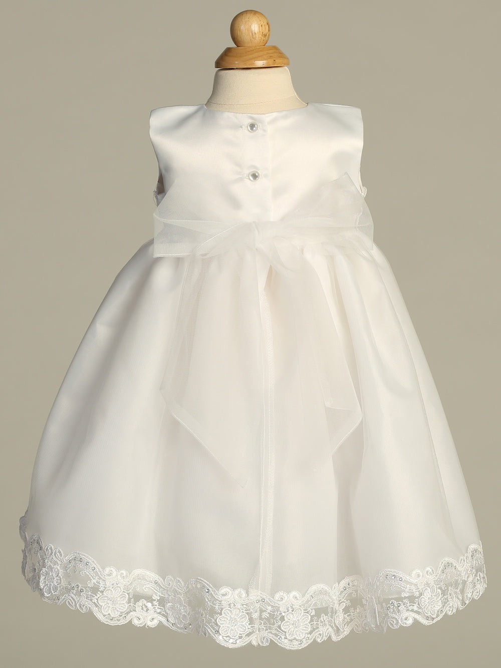 Simple Sequined Trim Sleeveless Dress & Cape White Canada back