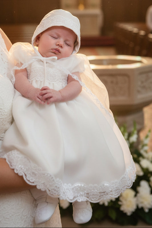 Simple Sequined Trim Sleeveless Dress & Cape White Canada hat cape
