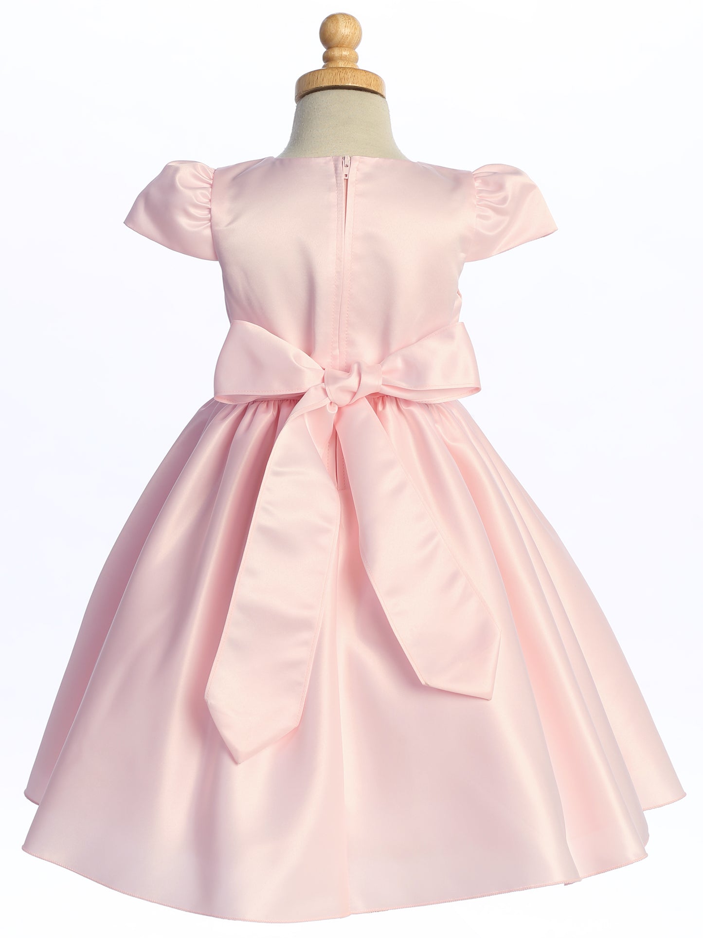 Simply Beautiful Satin Baby Girls Christening Baptism Dress Canada back