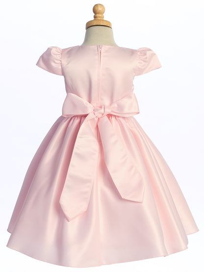 Simply Beautiful Satin Baby Girls Christening Baptism Dress Canada back