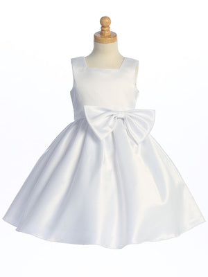 Square Neckline Girls Satin Dress  Multi Colour Canada