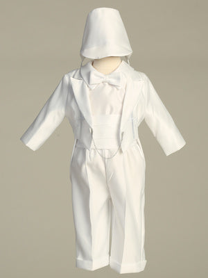 Tuxedo With Embroidered Cross & Dove Satin Baptism Christening Canada