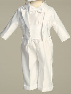 Tuxedo With Embroidered Cross & Dove Satin Baptism Christening Canada 2