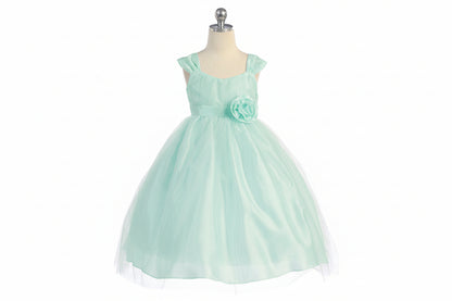 Allover Soft Tulle Overlay Formal Girls Dress Multi Colours Canada
