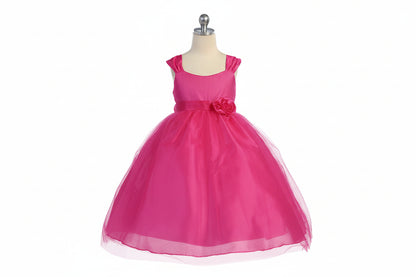 Allover Soft Tulle Overlay Formal Girls Dress Multi Colours Canada