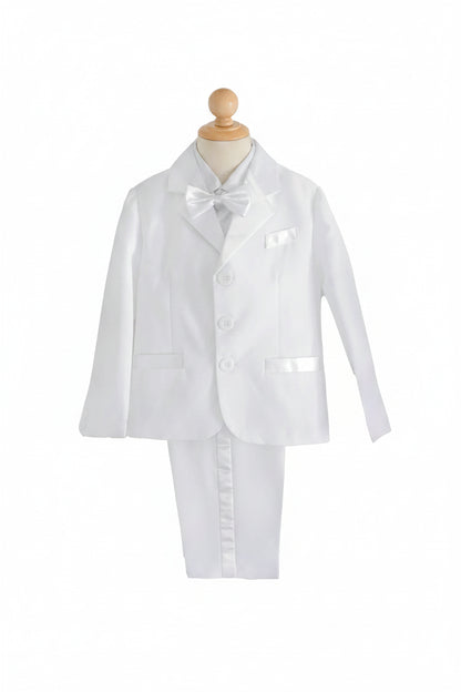 baby boys tux white ivory