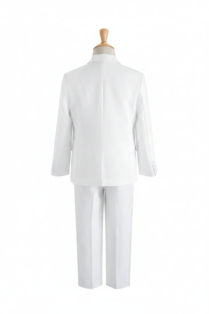 baby boys white ivory tuxedo back view canada