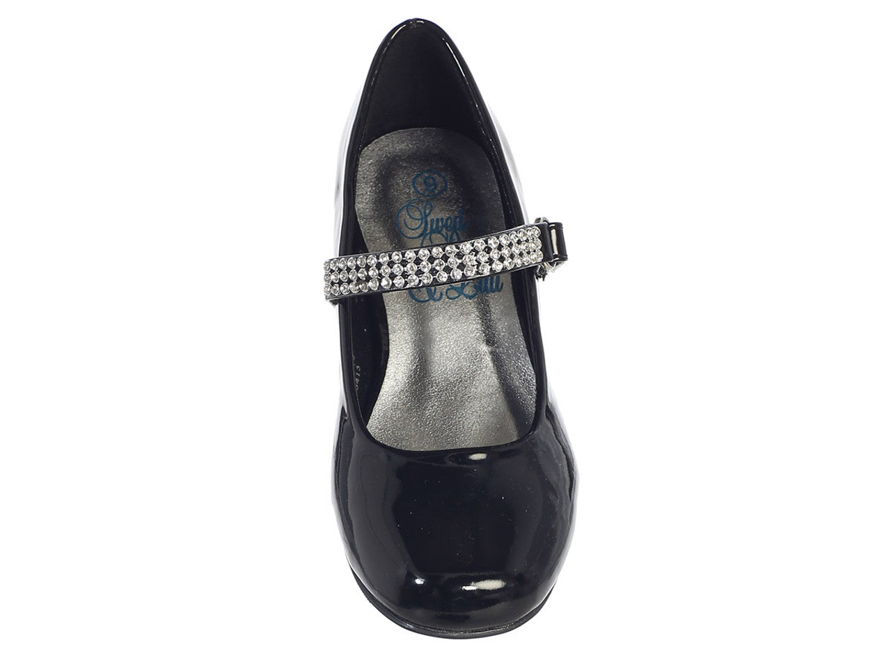 Diamond Strap Girls Shoe With Heel